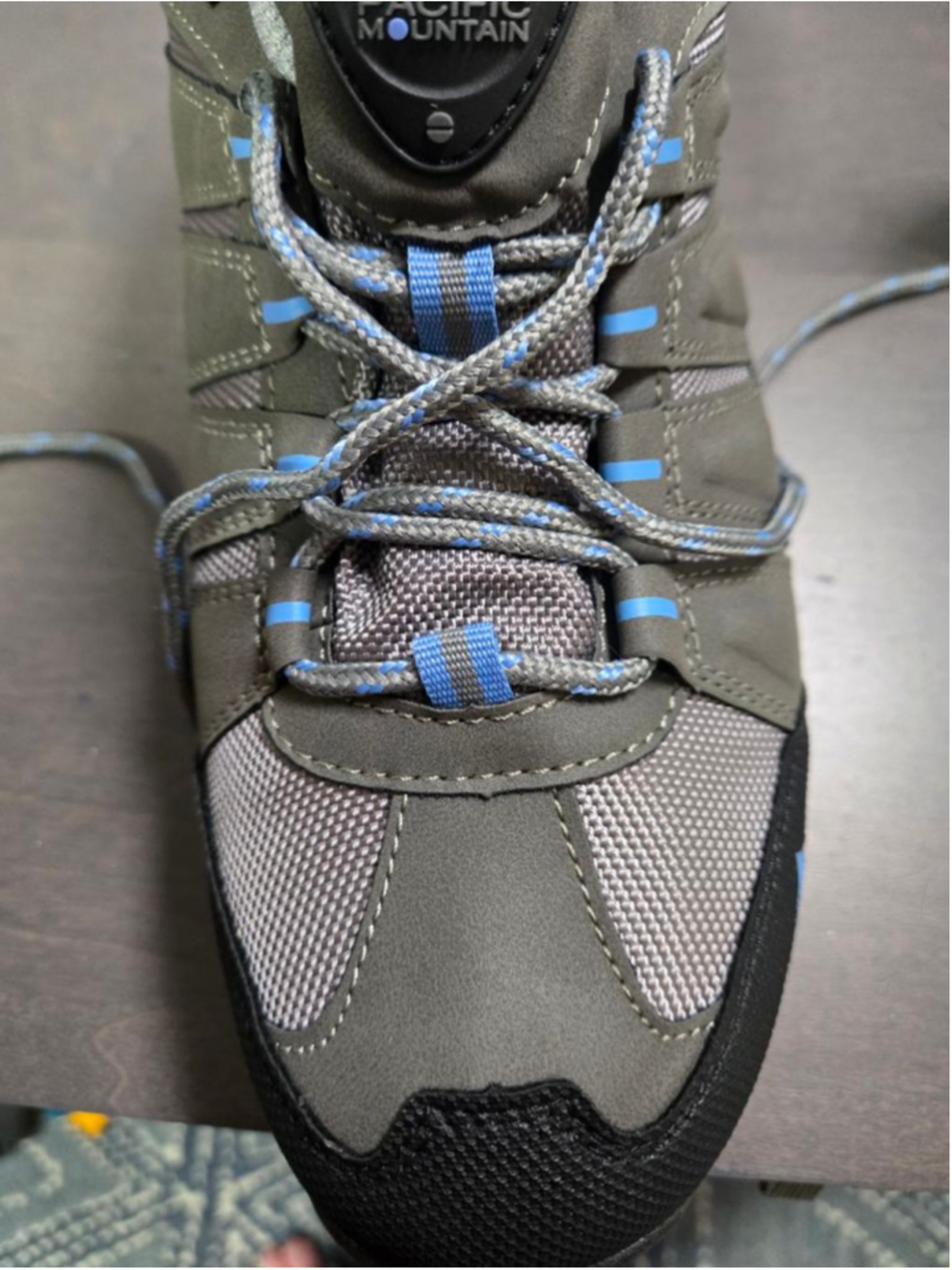 Women's Pacific Mountain Gray Blue Butte Low Hiking Shoes Size 9.5 - Picture 11 of 12